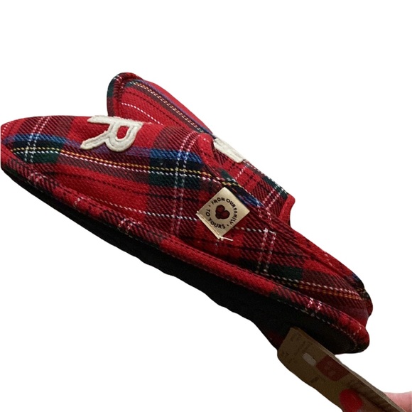 NEW Dearfoams “mama bear” plaid slippers (9/10 and 11/12) - Picture 3 of 10